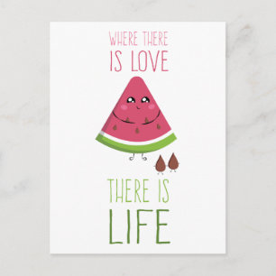 Carte Postale Cute Watermelon