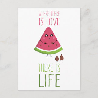 Carte Postale Cute Watermelon