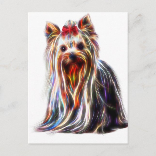 Carte Postale Cute Yorkshire Yorkie Terrier (Devant)