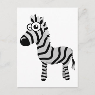 Carte Postale Cute zebra
