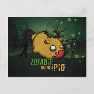 Carte Postale Cute Zombie Guinée porc