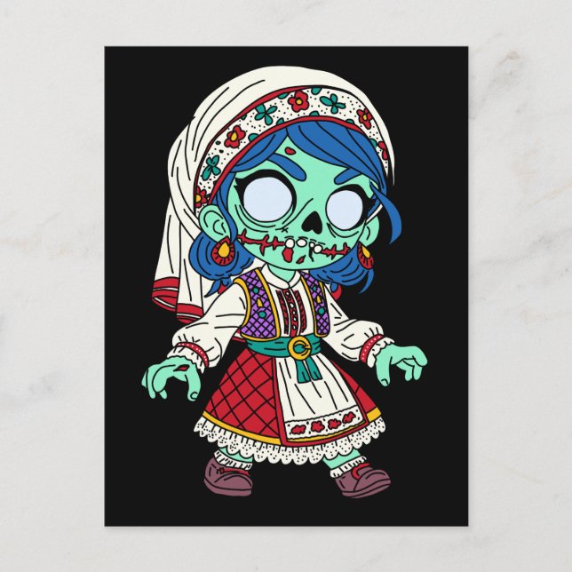Carte Postale Cute Zombie turc (Devant)