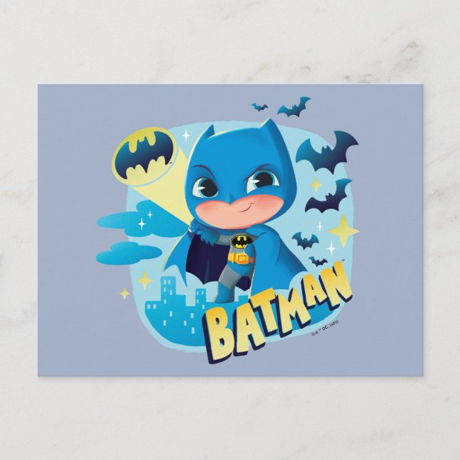 Carte Postale Cuter than mignon Batman (Devant)