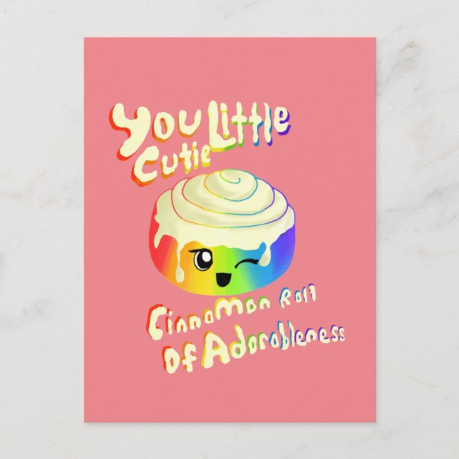 Carte Postale Cutie Cinnamon Roll pour Pride 2019 (Devant)