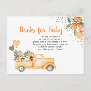 Carte Postale Cutie Orange Citrus Baby Books insert card