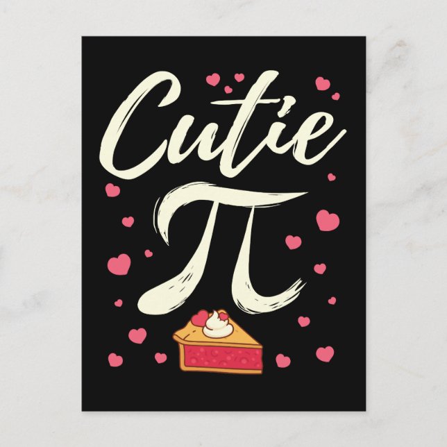 Carte Postale Cutie Pi Cute Pie Saint Valentin (Devant)