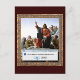 Carte Postale Cyber Sermon drôle