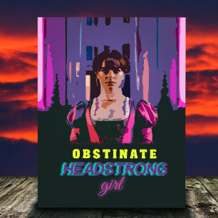 Carte Postale Cyberpunk tendance Obstinate Headstrong Girl
