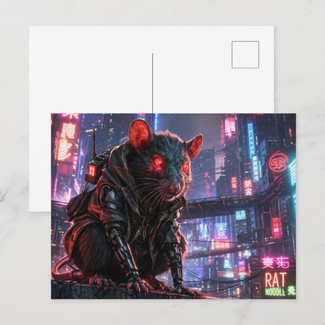Carte Postale CyberRat (Devant / Derrière)