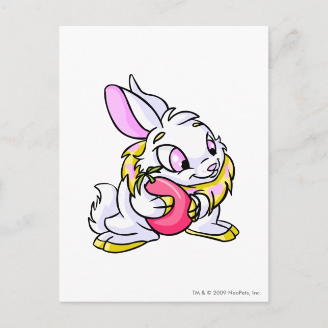 Carte Postale Cybunny jaune étreinte Negg (Devant)