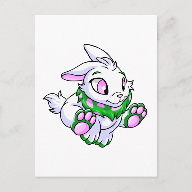 Carte Postale Cybunny vert course (Devant)