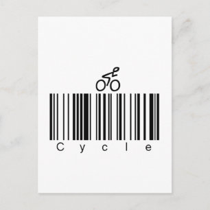 Carte Postale Cycle Code barre