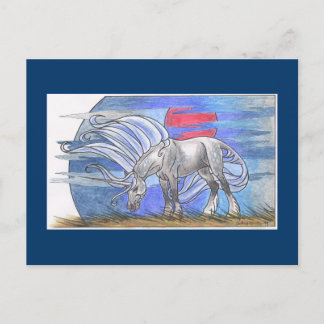 Carte Postale Cycle Unicorn - Hiver ©1999