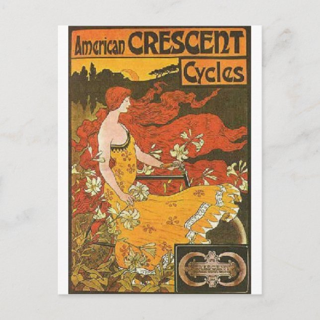 Carte Postale Cycles de croissant (Devant)