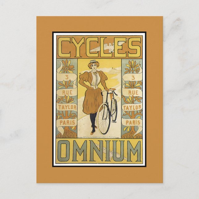 Carte Postale Cycles Omnium (Devant)