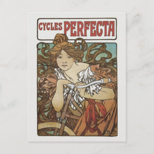 Carte Postale Cycles Perfecta, Alphonse Mucha Art Nouveau