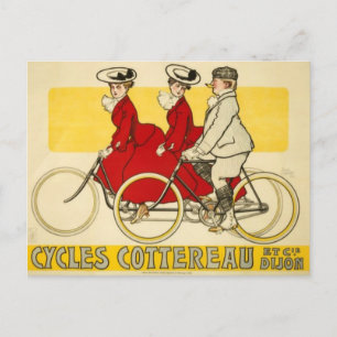 Carte Postale Cycles vintages Cottereau par René Vincent