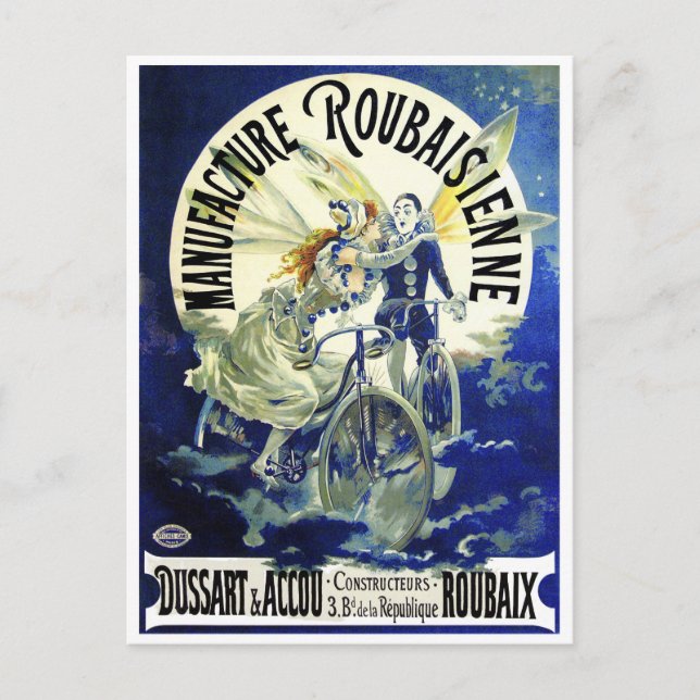 Carte postale : Cycles Vintages : Roubaisien (Devant)