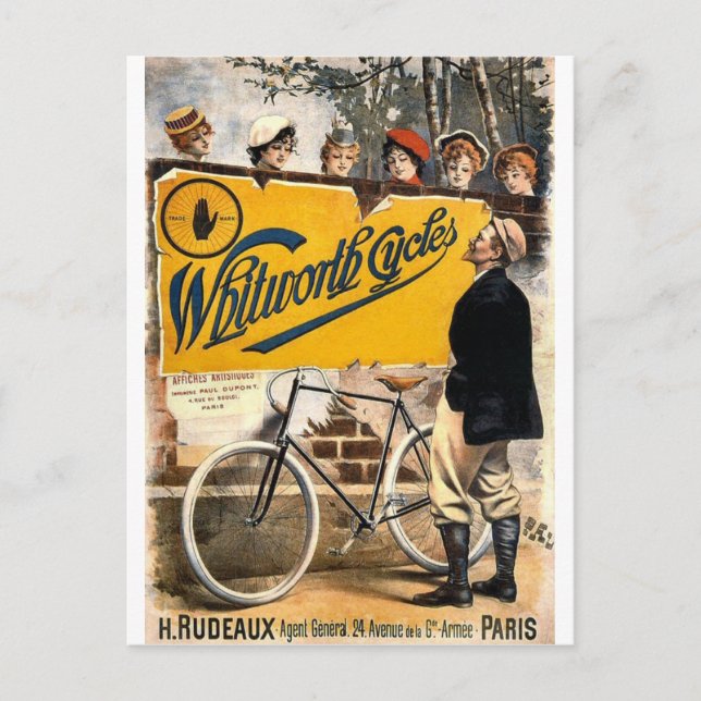 Carte Postale Cycles Whitworth (Devant)