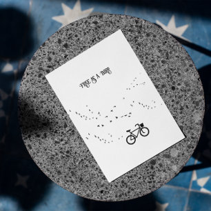 Carte Postale Cycling Life, gratuit comme un oiseau personnalisa