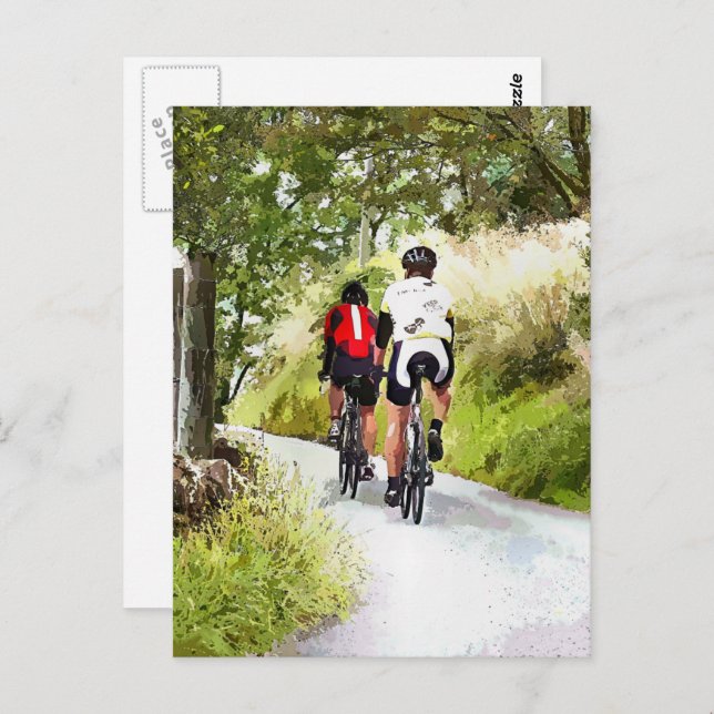 CARTE POSTALE CYCLISME (Devant / Derrière)