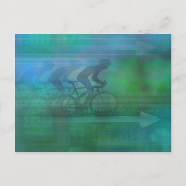 Carte postale Cyclisme Design (Devant)