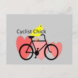 Carte Postale cycliste CHICK—Vélos, Vélos et cadeaux