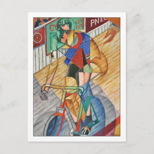 Carte Postale Cycliste de course par Metzinger