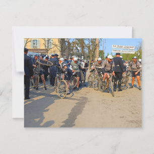 Carte Postale Cyclistes Paris-Nice Auxerre Yonne France 1933
