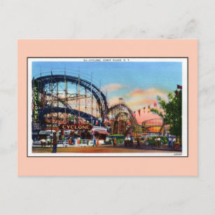 Carte Postale Cyclone vintage Coney Island
