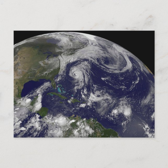 Carte Postale Cyclones Tropicaux Katia, Lee, Maria Et Nate. (Devant)