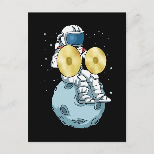 Carte Postale Cymbals Gift Men Marching Band Music Cymbal (Devant)