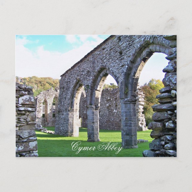 CARTE POSTALE CYMER ABBEY WALES (Devant)
