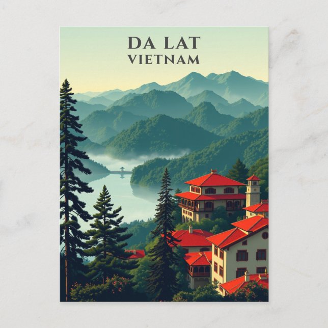 Carte Postale Da Lat Vietnam Pittoresque Travel (Devant)