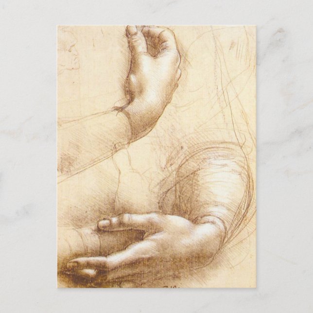 Carte postale Da Vinci Hands (Devant)
