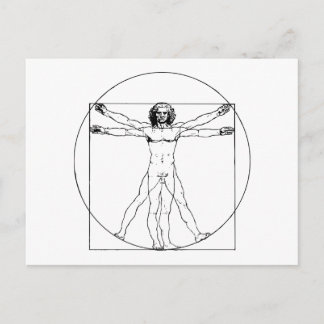 Carte postale Da Vinci Vitruvian