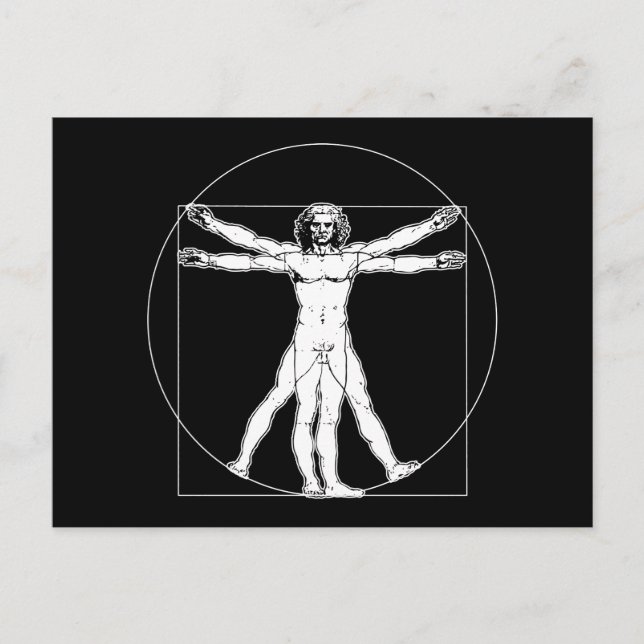 Carte postale Da Vinci Vitruvian (Devant)