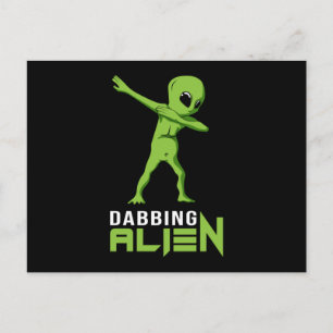 Carte Postale Dabbing Alien Area 51 Ufo Espace Aliens Drôle cade