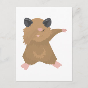 Carte Postale Dabbing Hamster Dance Funny Dab Dance Idée cadeau