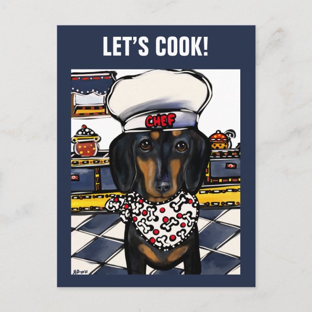 CARTE POSTALE DACHSHING (Devant)