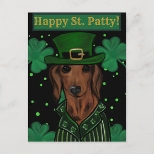 CARTE POSTALE DACHSHUND         