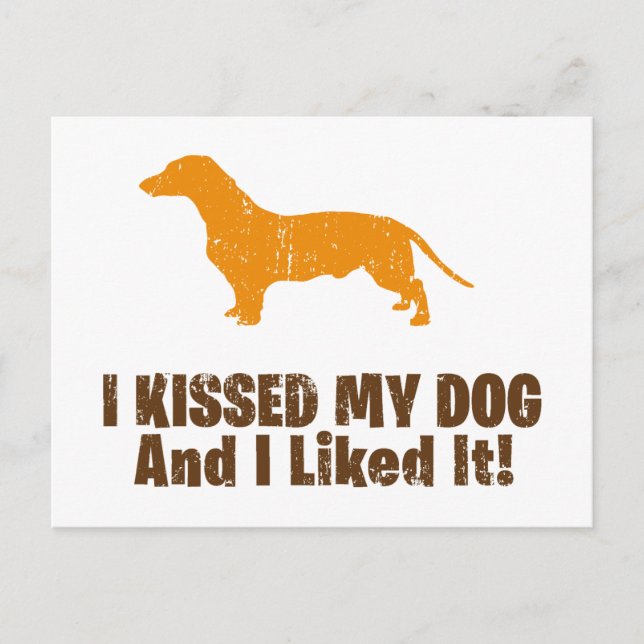Carte Postale Dachshund (Devant)