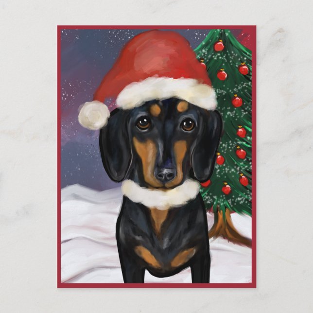 Carte Postale Dachshund (Devant)