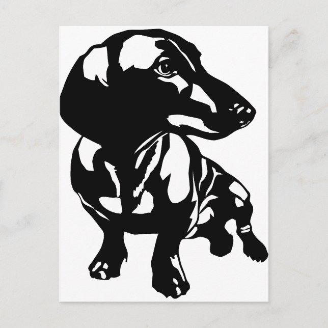 Carte Postale Dachshund (Devant)
