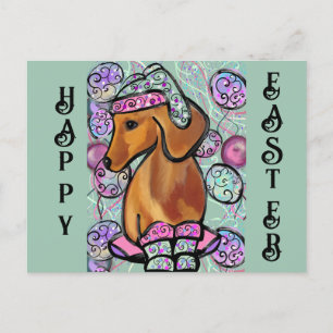 CARTE POSTALE DACHSHUND