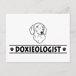 Carte Postale Dachshund amusant - lissé