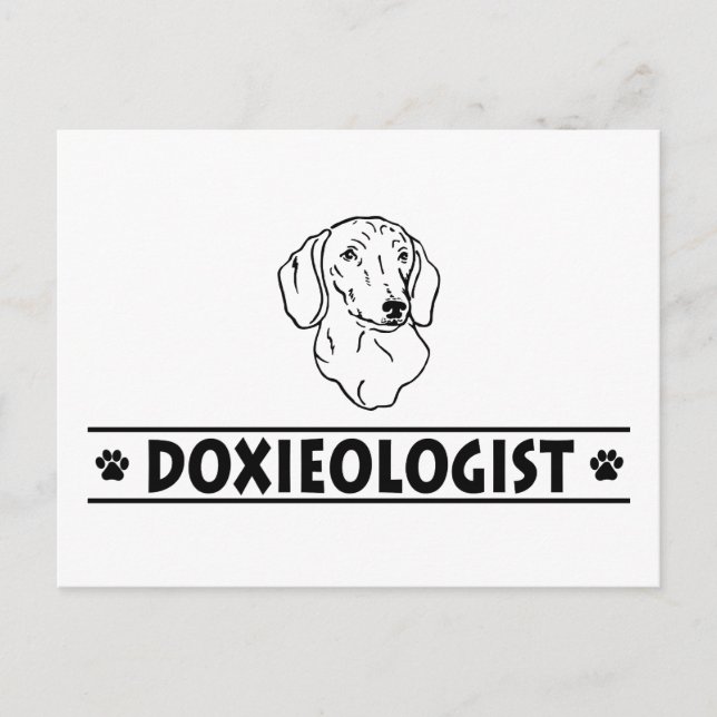 Carte Postale Dachshund amusant - lissé (Devant)