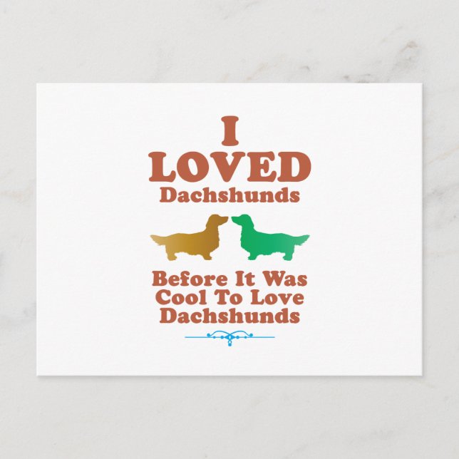 Carte Postale Dachshund Longhhair (Devant)