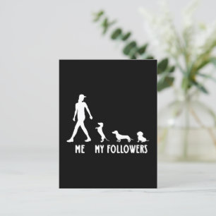Carte Postale Dachshund Mes Followers Chemise Dachshund Femmes A