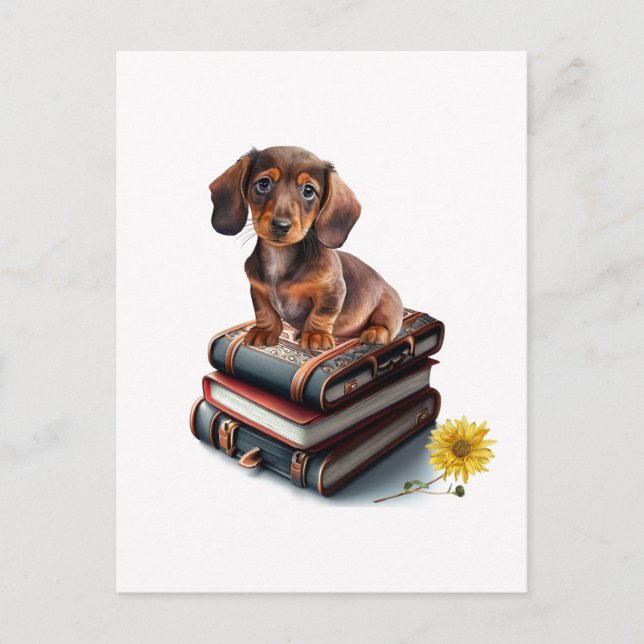 Carte Postale Dachshund Puppy (Devant)